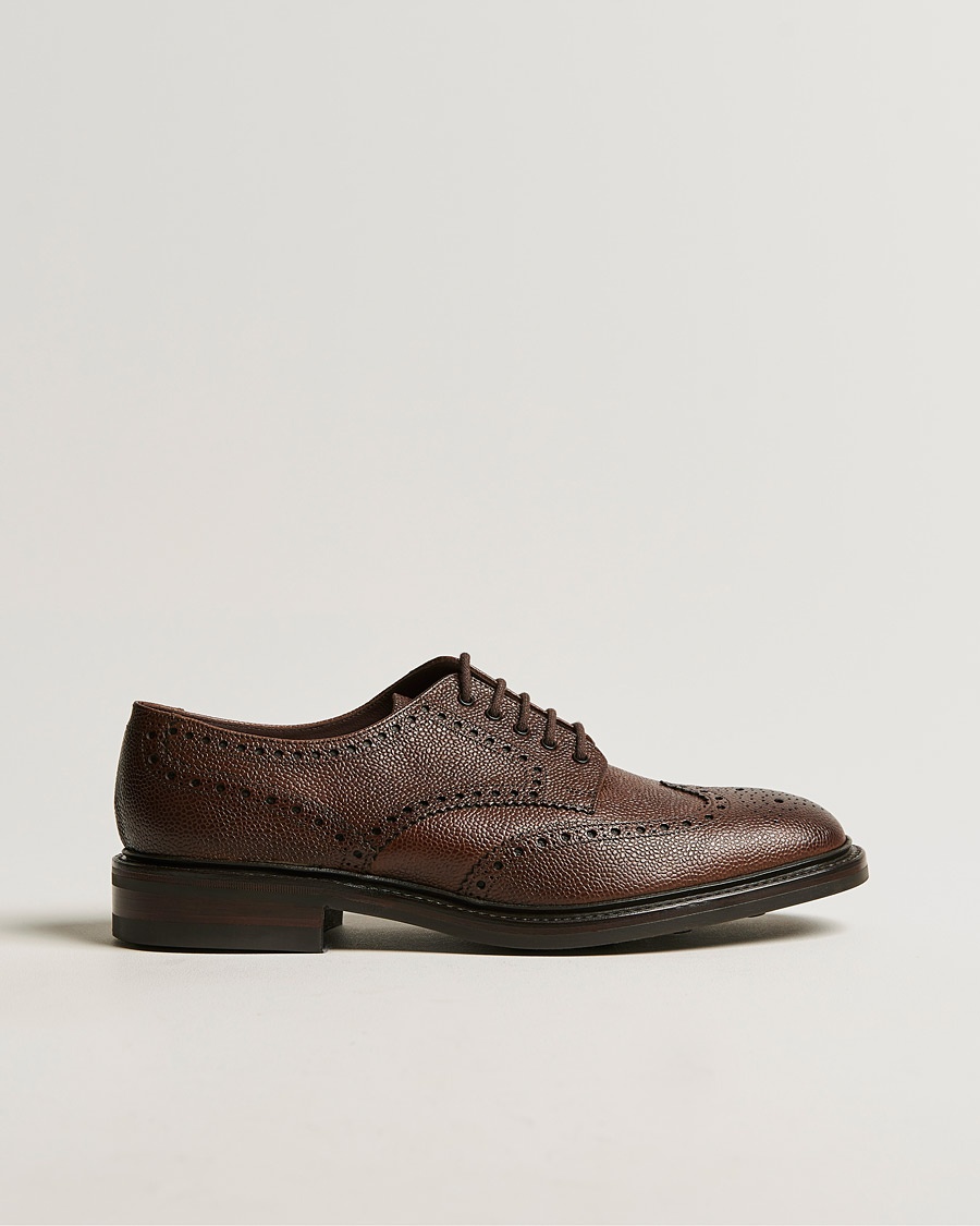 Loake 1880 Badminton Brogue Dark Brown Grain – Marrón