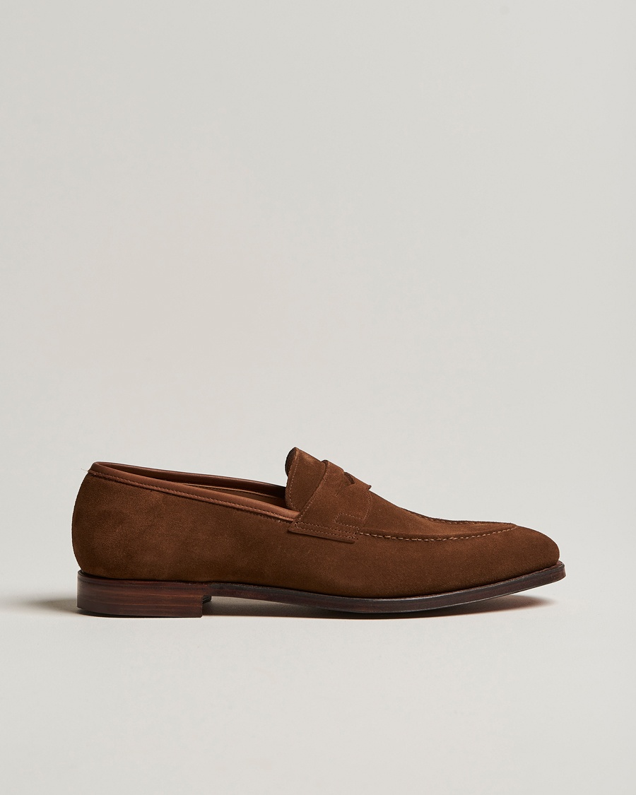 Crockett & Jones Sydney Loafer Snuff Suede – Marrón