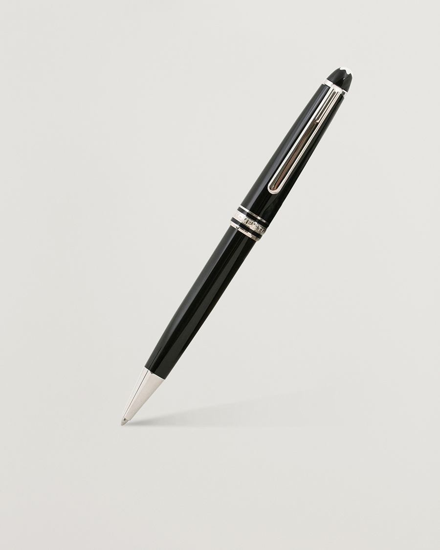 Montblanc 164 Classique Meisterstück Ballpoint Pen Platinum Line – Negro