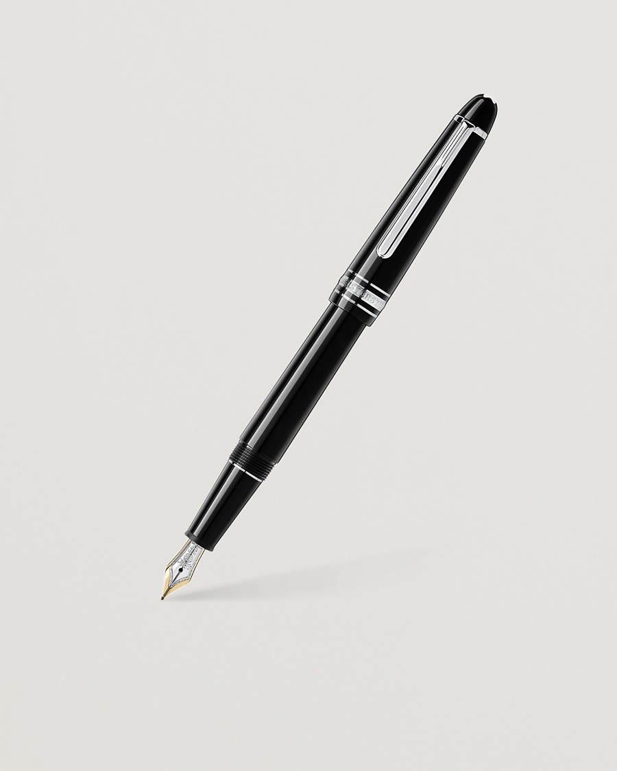 Montblanc 146 LeGrand Meisterstück M Fountain Pen Platinum Line – Negro