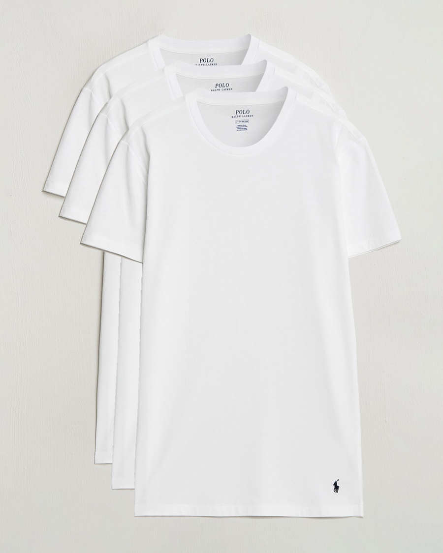 Polo Ralph Lauren 3-Pack Crew Neck T-Shirt White