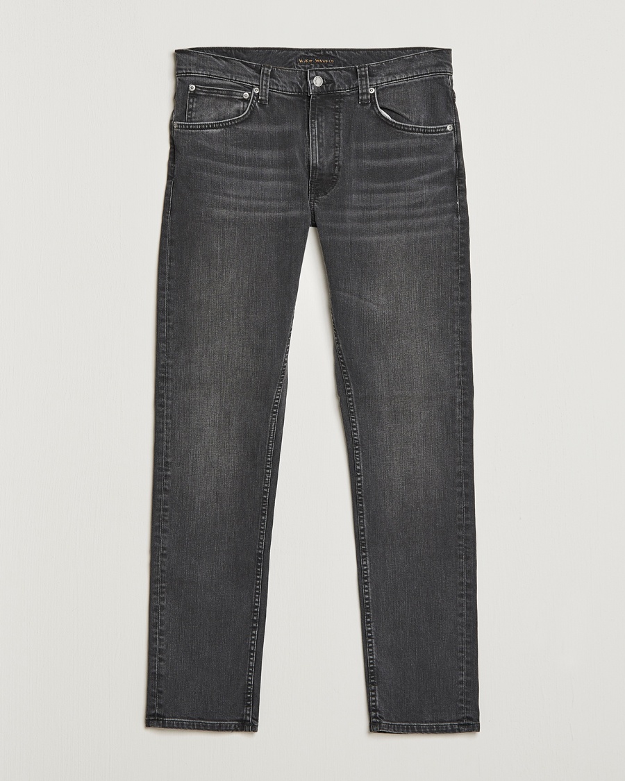 Nudie Jeans Lean Dean Jeans Black Eyes – Gris