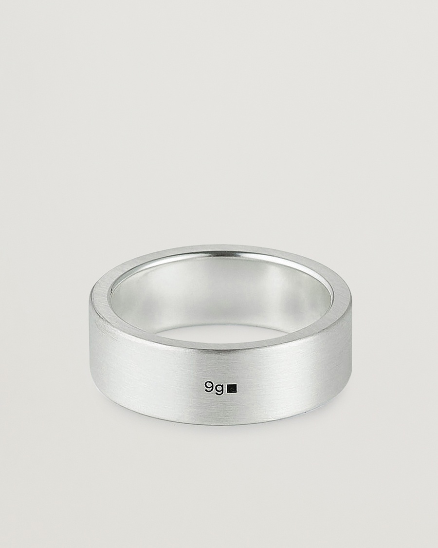 LE GRAMME Ribbon Brushed Ring Sterling Silver – Plata