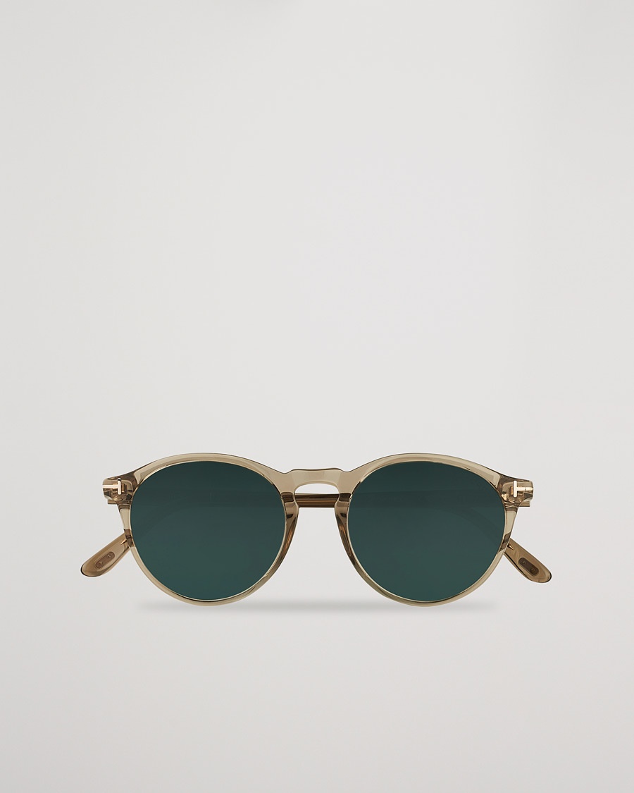 Tom Ford Aurele Sunglasses Shiny Beige/Blue – Transparente