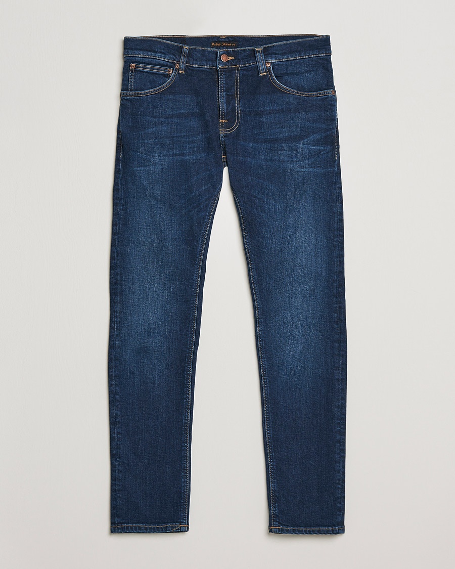 Nudie Jeans Tight Terry Jeans Dark Steel – Azul