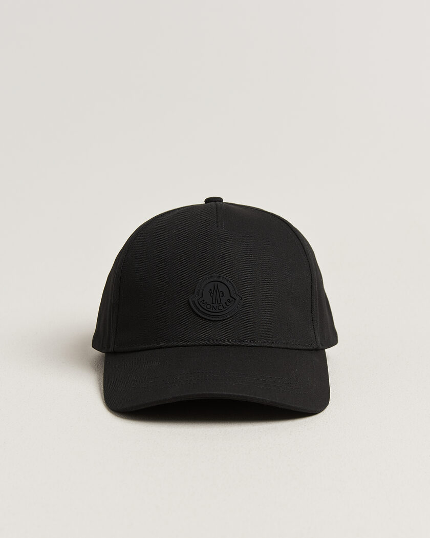 Moncler Tonal Logo Cap Black – Negro