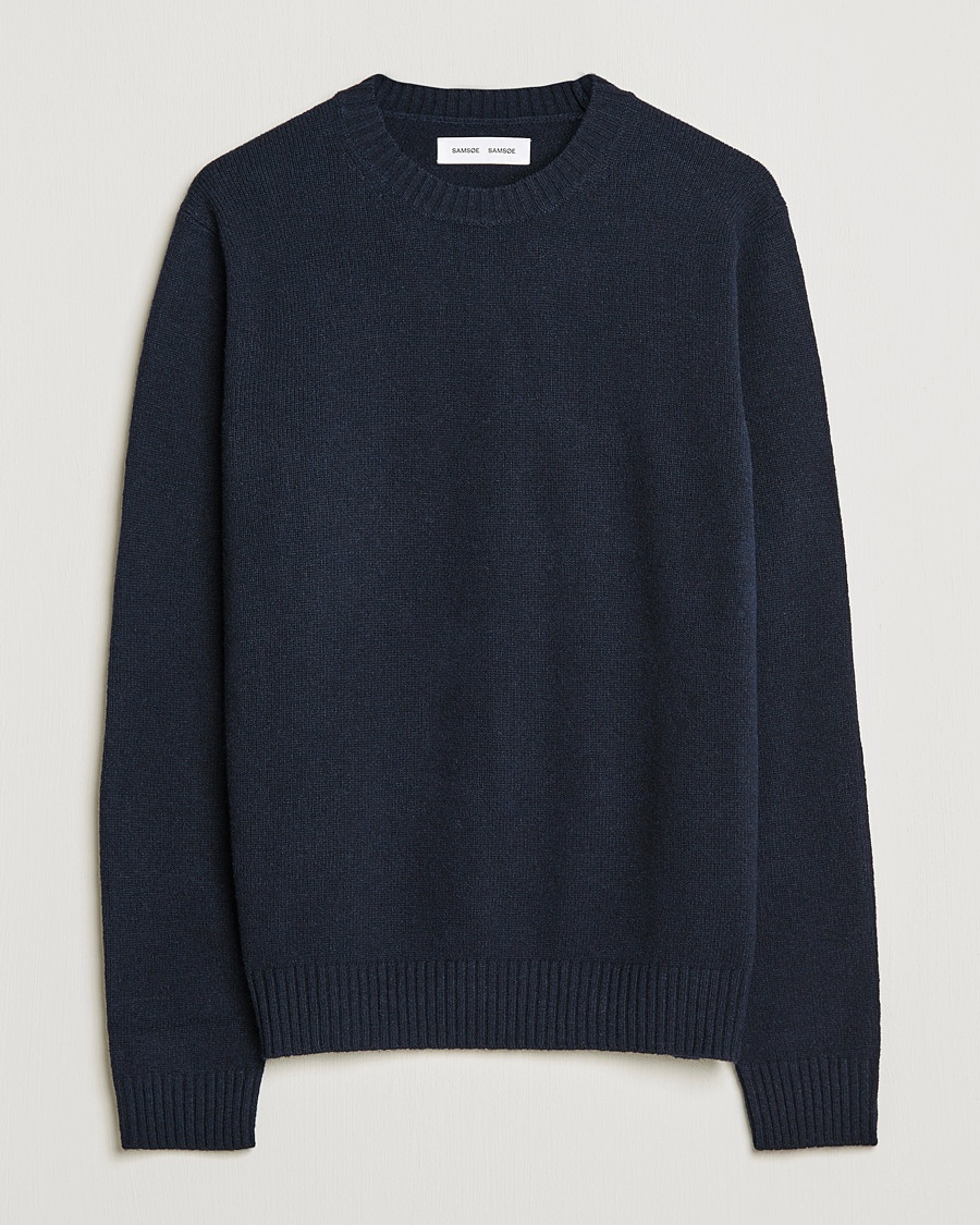 Samsøe Samsøe Sylli Wool Crew Neck Salute Navy – Azul