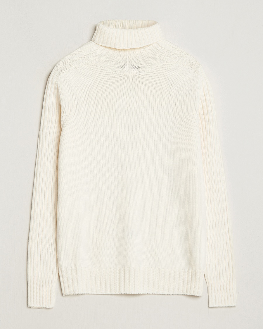 Gran Sasso Rainwool Rollneck White – Blanco