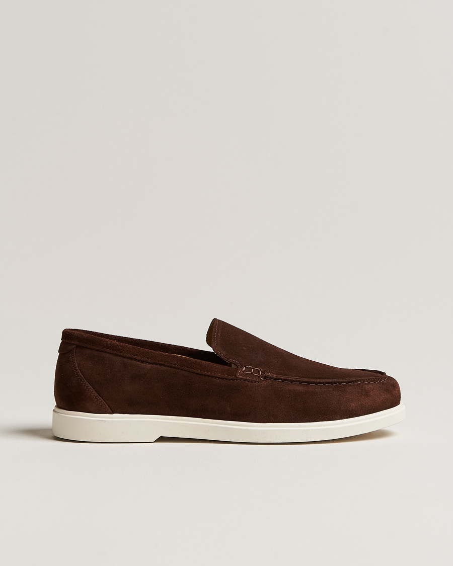 Loake 1880 Tuscany Suede Loafer Chocolate – Marrón