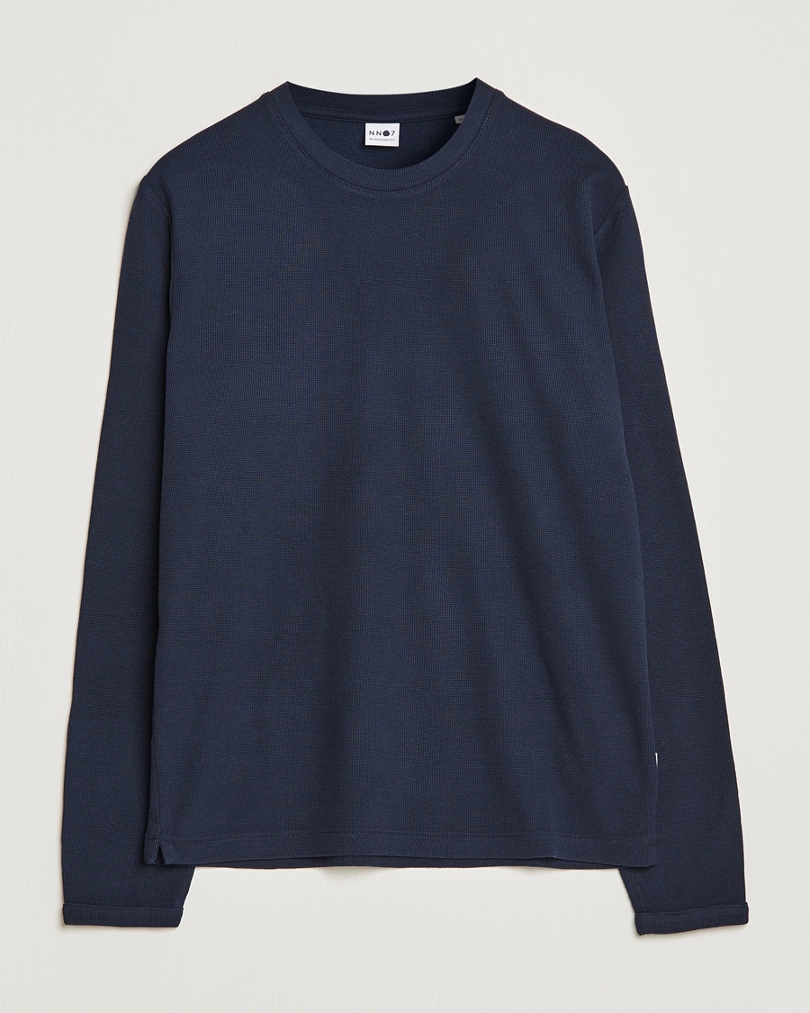NN07 Clive Knitted Sweater Navy Blue – Azul