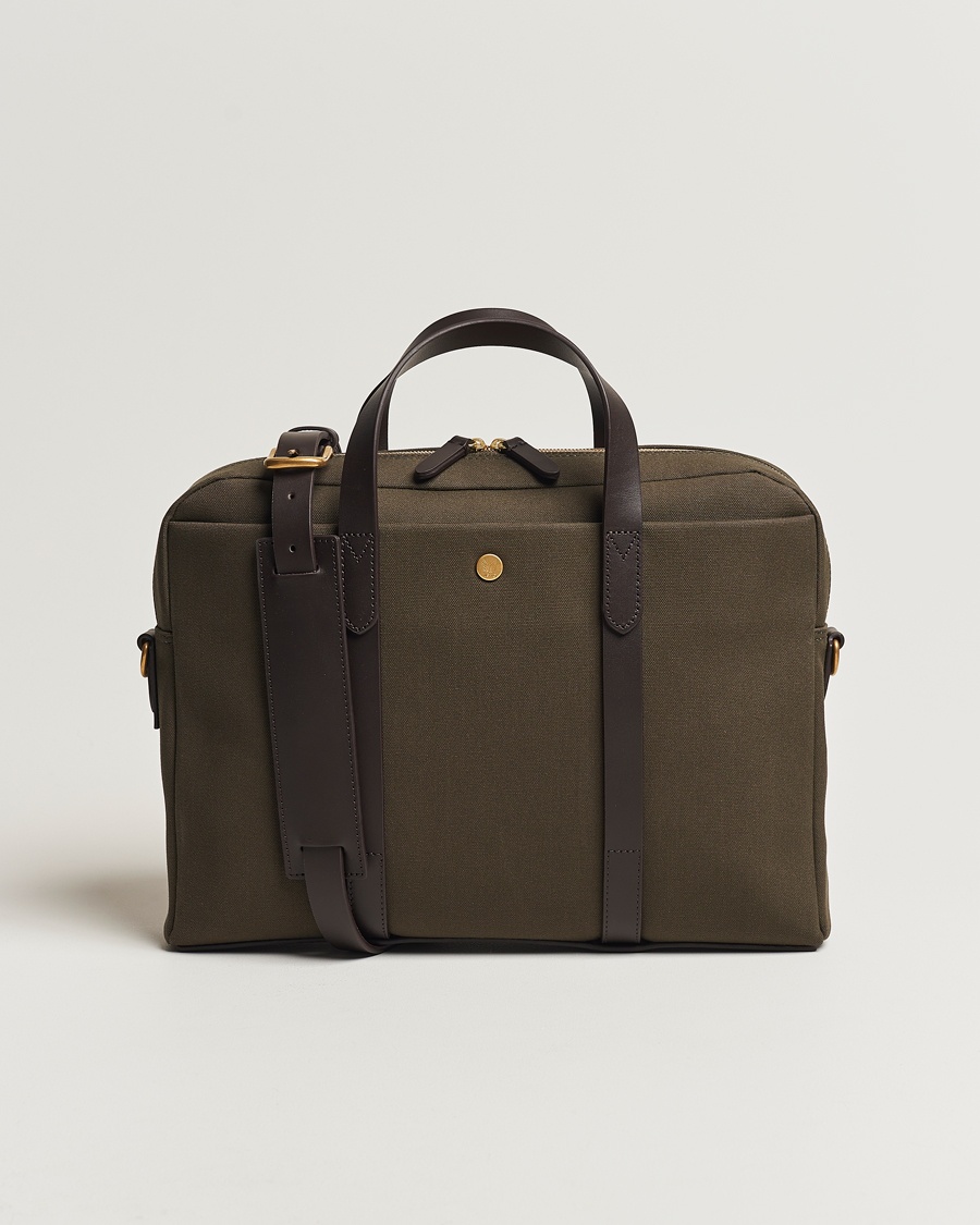 Mismo M/S Aspire Briefcase Army/Dark Brown – Verde