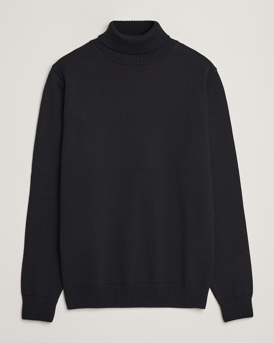 Stenströms Chunky Merino Rollneck Black – Negro