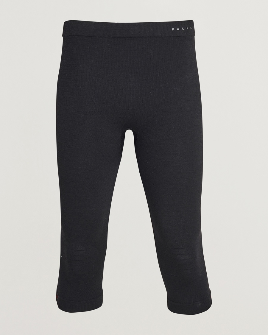 Falke Sport 3/4 Tights Wool Tech Light Black – Negro
