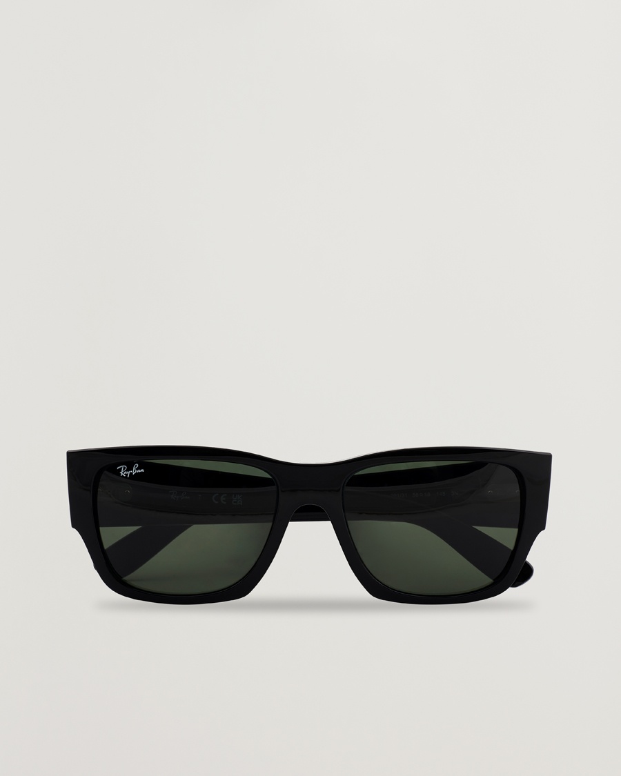 Ray-Ban Carlos Sunglasses Black/Crystal Green – Negro