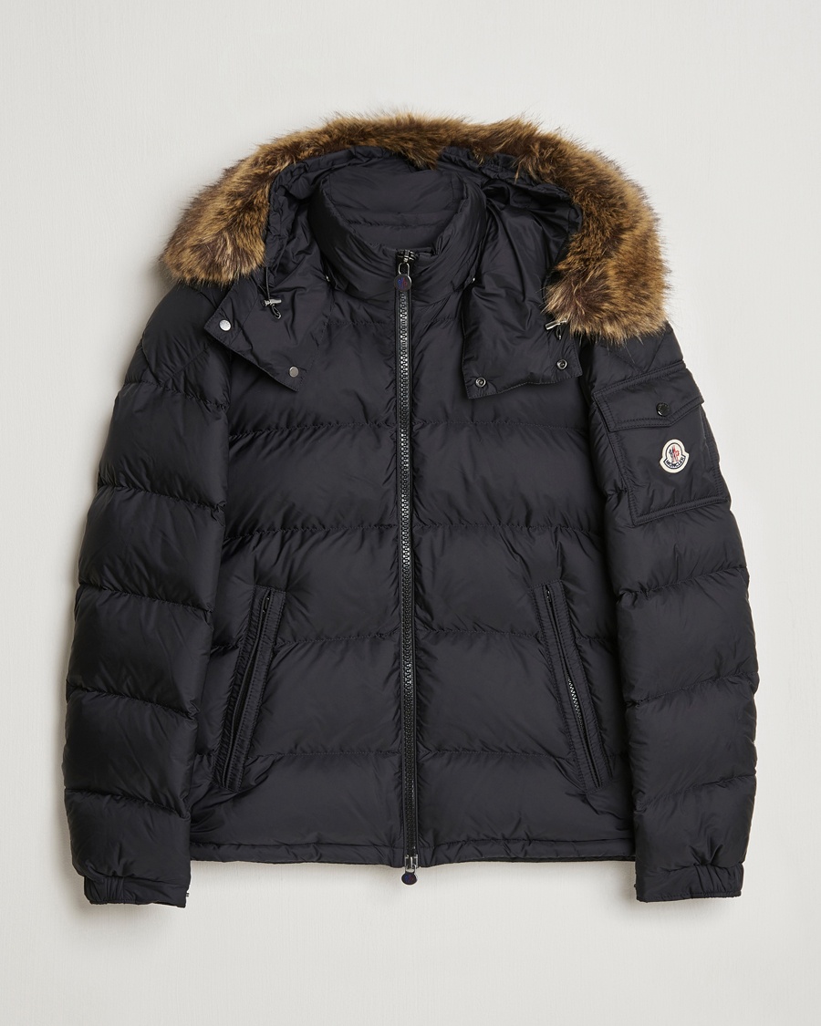 Moncler Maya Faux Fur Jacket Black – Negro