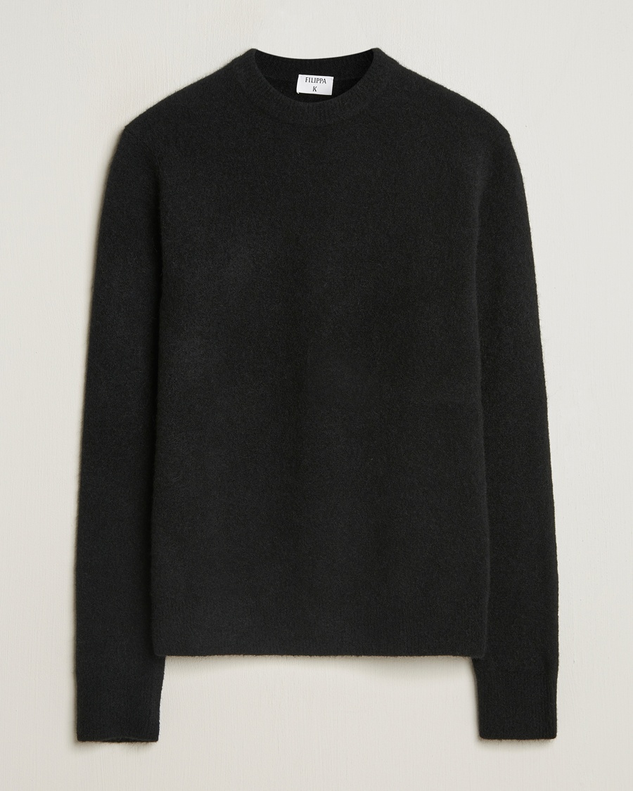 Filippa K Yak Knitted Sweater Black – Negro