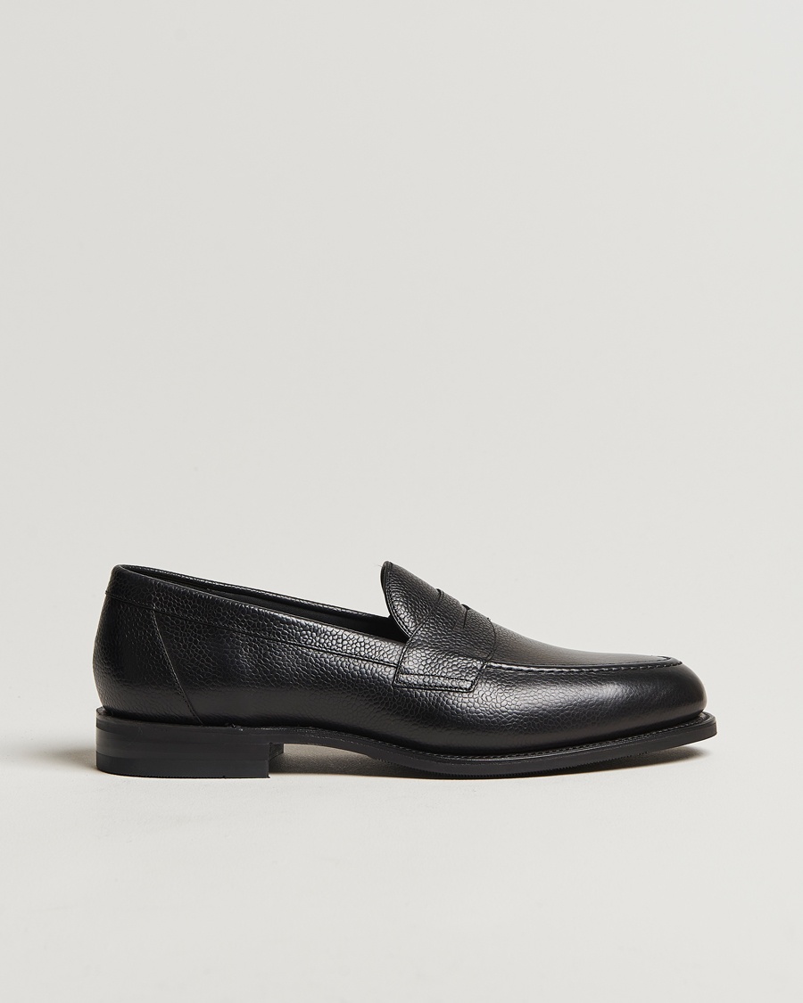 Loake 1880 Imperial Grained Penny Loafer Black – Negro