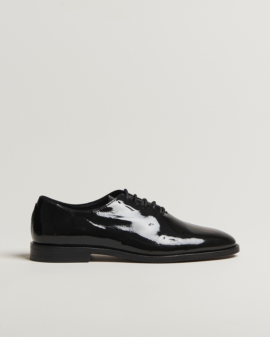 Myrqvist Drottningholm Patent Shoe Black – Negro