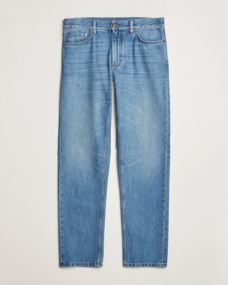 Zegna 5-Pocket Denim Jeans Medium Blue Wash – Azul