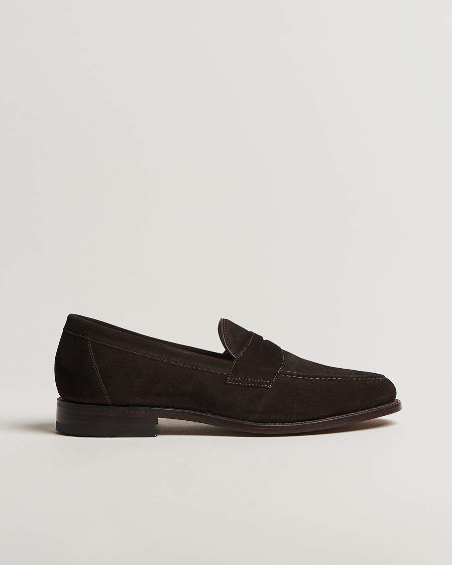 Loake Shoemakers Loake 1880 Imperial Suede Loafers Dark Brown – Marrón