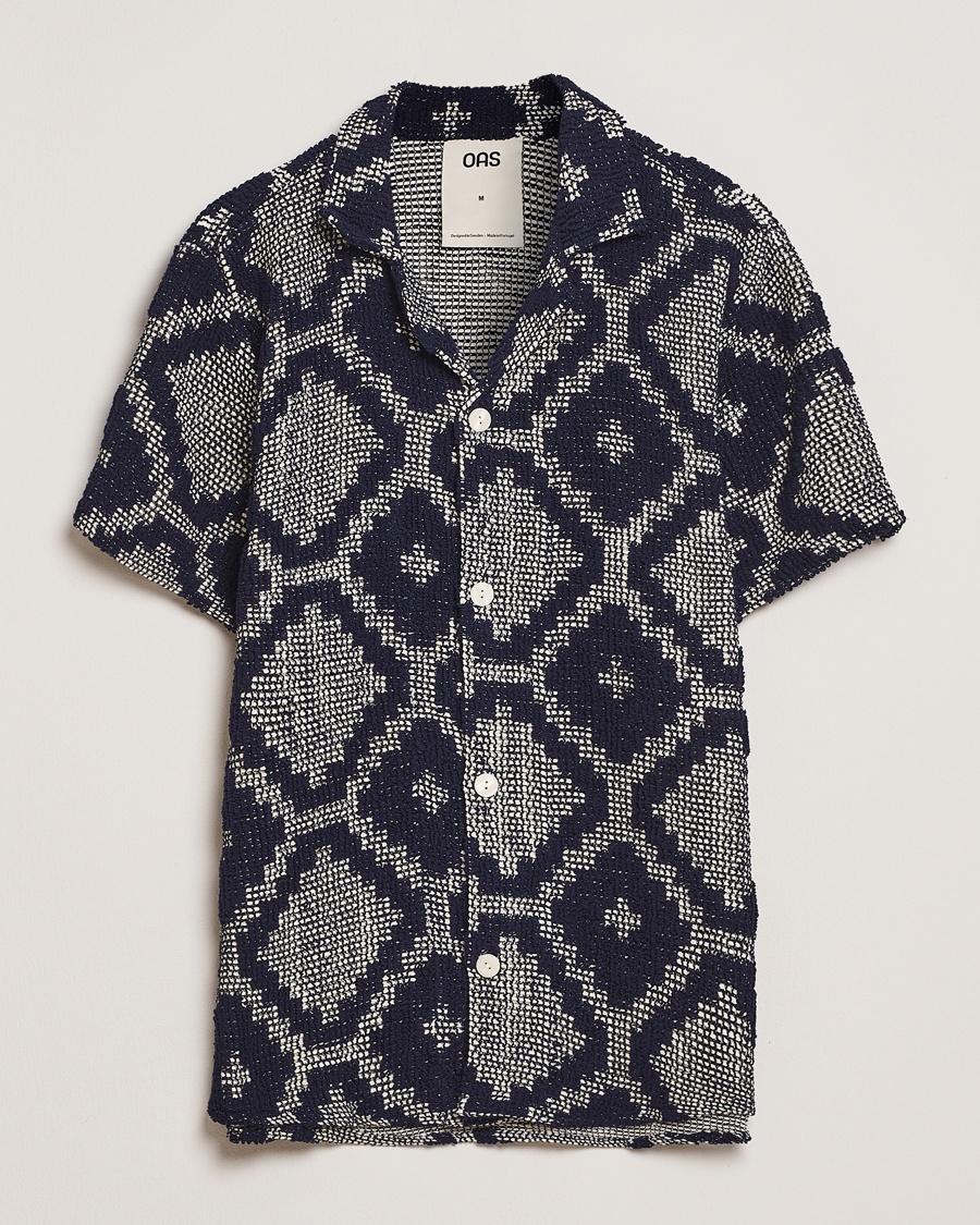 OAS Cuba Crochet Shirt Trastevere – Azul