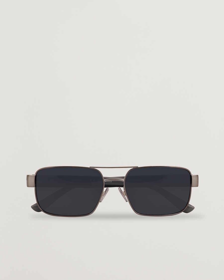 Polo Ralph Lauren 0PH3161 Polarized Sunglasses Brushed Gunmetal – Gris