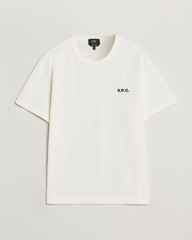 A.P.C. Boxy Fit Petit VPC T-Shirt White/Dark Navy – Blanco