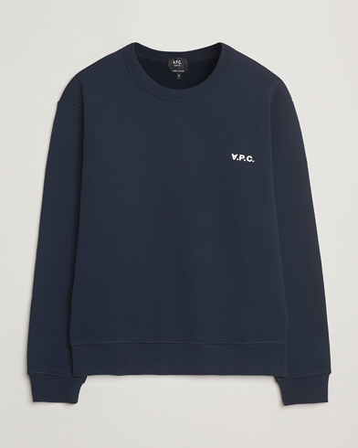 A.P.C. Boxy Fit Petit VPC Sweatshirt Dark Navy/Ecru – Azul