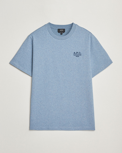 A.P.C. Rue Madame T-Shirt Blue Melange/Navy – Azul