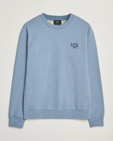 A.P.C. Rue Madame Sweatshirt Blue Melange/Navy – Azul