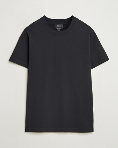 A.P.C. Embroidered APC T-Shirt Black – Negro