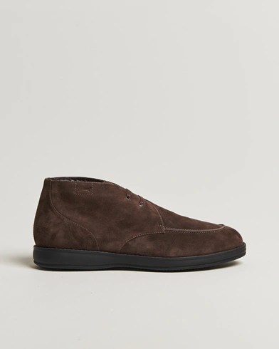 Brioni Journey Desert Boots Brown Suede – Marrón