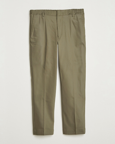 NN07 Baker Cotton Drawstring Trousers Capers Green – Verde