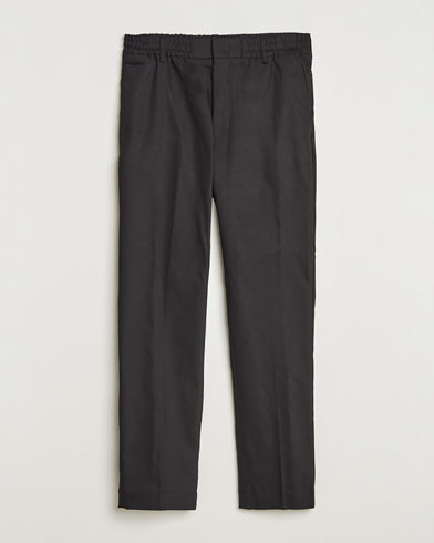 NN07 Baker Cotton Drawstring Trousers Black – Negro