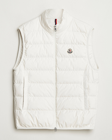 Moncler Contrin Down Vest Off White – Blanco