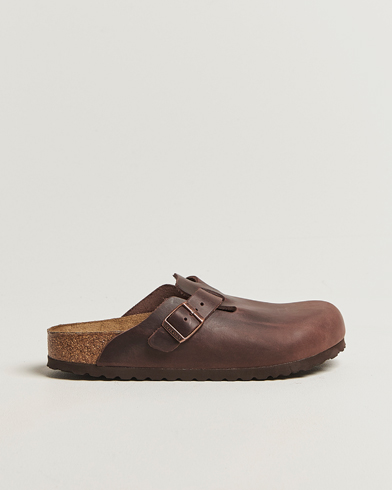 BIRKENSTOCK Woman Boston Classic Footbed Habana Oiled Leather – Marrón