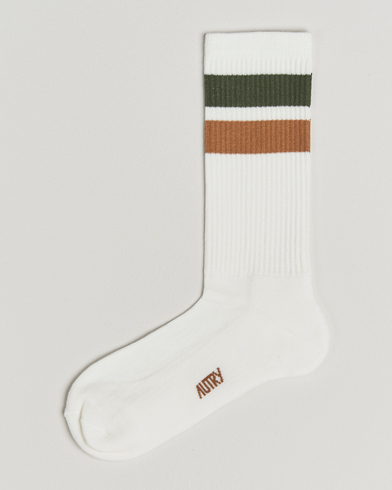 Autry Logo Socks White – Blanco