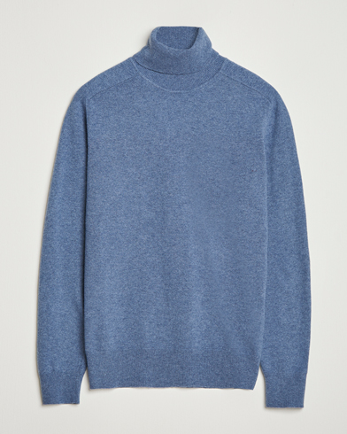 Altea Wool/Cashmere Rollneck Blue – Azul