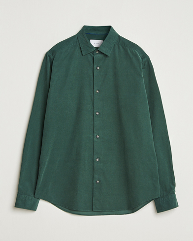 Eton Casual Fit Corduroy Shirt Dark Green – Verde