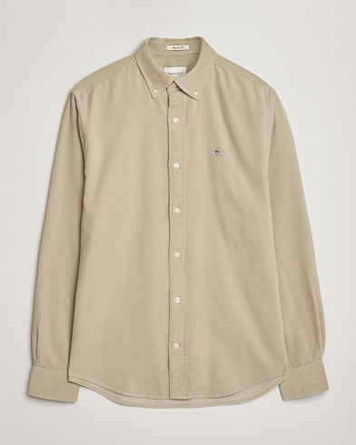 GANT Regular Fit Corduroy Shirt Greige – Beige