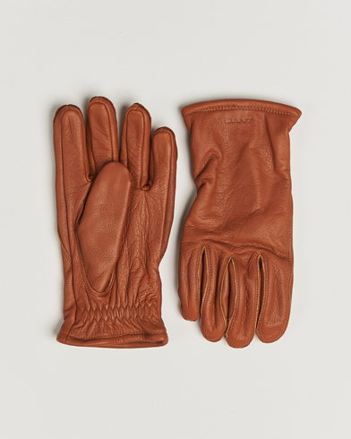 GANT Leather Work Glove Cognac – Marrón