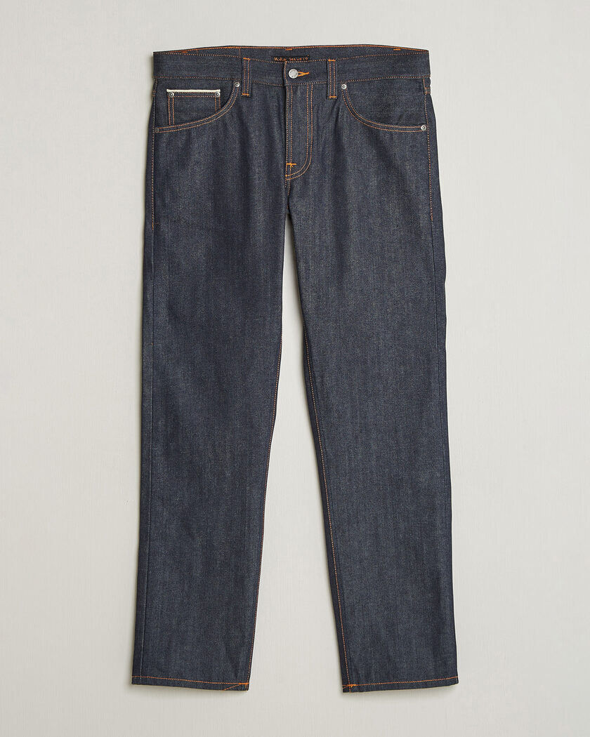 Nudie Jeans Gritty Jackson Jeans Dry Dusk Selvage – Azul