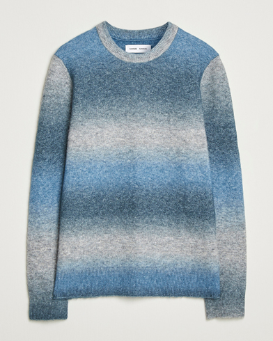 Samsøe Samsøe Aiden Wool/Alpaca Striped Crew Neck Stellar Multi – Azul