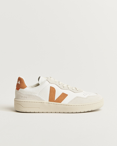 Veja V-90 Sneaker Extra White/Umber – Blanco