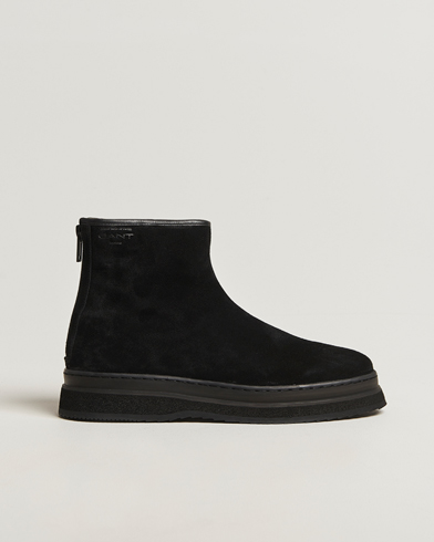 GANT Blistown Shearling Suede Curling Boot Black – Negro