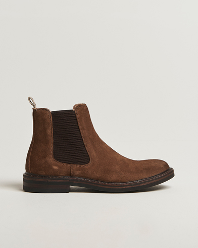 Astorflex Bitflex Dainite Chelsea Boot Dark Khaki Suede – Marrón