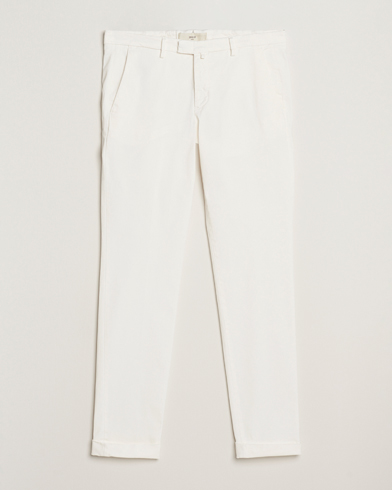 Briglia 1949 Slim Fit Cotton Stretch Chino Off White – Blanco