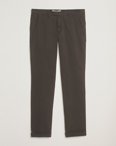 Briglia 1949 Slim Fit Cotton Stretch Chino Dark Brown – Marrón