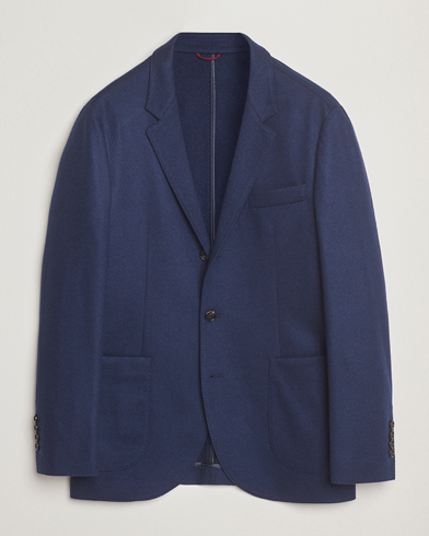 Brunello Cucinelli Cashmere Jersey Blazer Navy – Azul