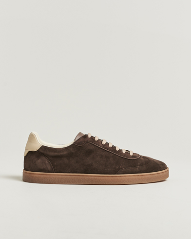 Brunello Cucinelli Classic Sneakers Dark Brown Suede – Marrón